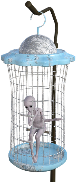 Alien, Cage, Trapped, Solitude, Punishment, Prisoner - Png Transparente Cage Prison (426x640), Png Download
