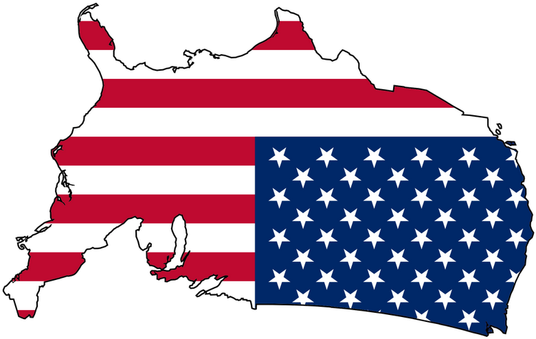 United States Flag Map And Travel Information - United States Flag Country (800x497), Png Download