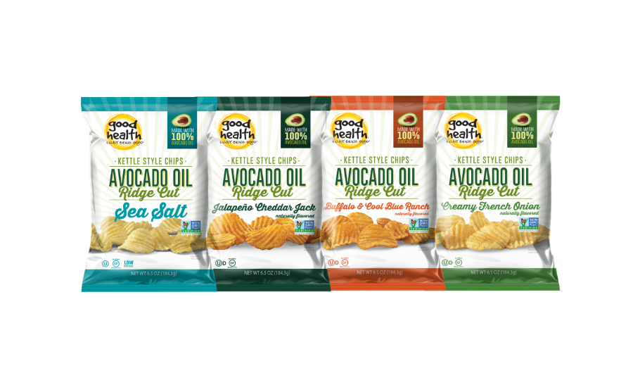 Good Health Avocado Oil Ridge Cut Potato Chips - Potato Chip (900x550), Png Download