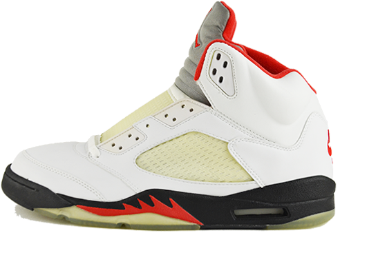 Air Jordan 5 "fire Red" - Air Jordan (600x401), Png Download