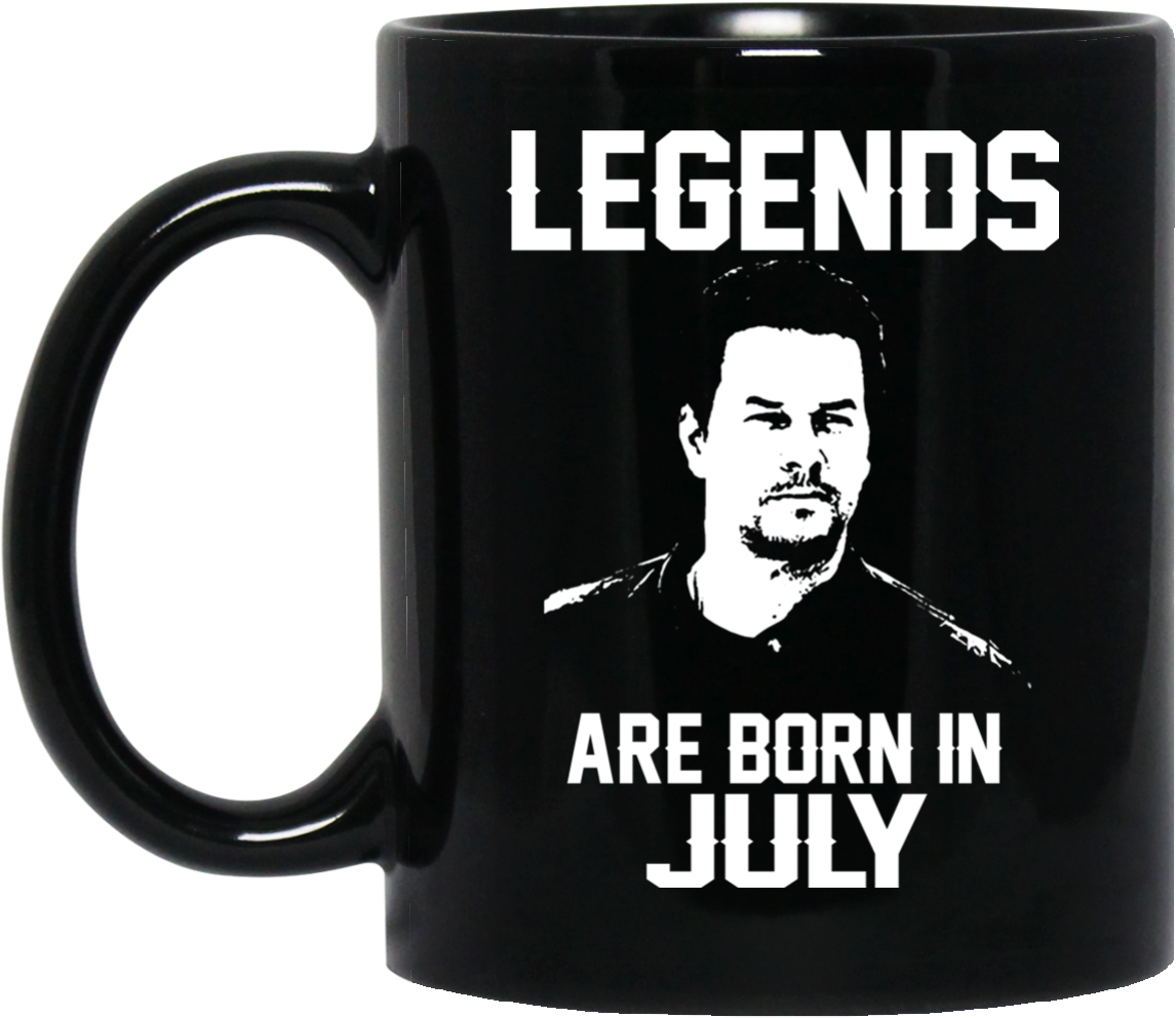 Mark Wahlberg Mug Legends Are Born In July Coffee Mug - Jason Statham Born In August (1155x1155), Png Download