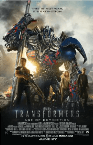Our Top 10 Mark Wahlberg Movies - Tranformers: Age Of Extinction (2014) 27x40 Movie Poster (700x465), Png Download