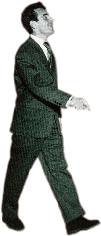Charles Aznavour Walking Png - Portable Network Graphics (245x491), Png Download