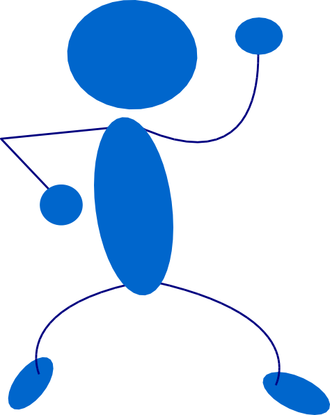 Free Vector Blueman Clip Art - Disco Clip Art (474x596), Png Download