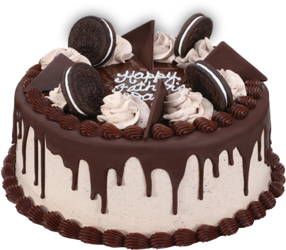 Baskin Robbins Png For Kids - Triple Chocolate Oreo Cake (403x386), Png Download