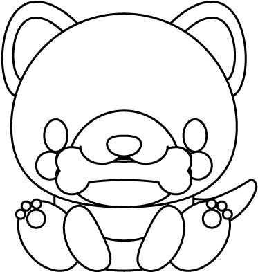 White Dog Bone Png Download - Bear (600x600), Png Download