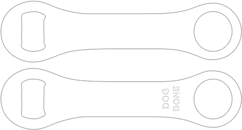 White Dog Bone Opener - Tool (500x500), Png Download