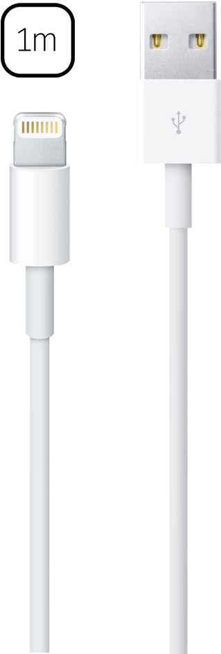 Lightning To Usb Cable - Usb Cable (1280x1588), Png Download