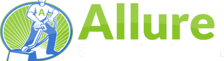 Allure Carpet Cleaning Logo White - Carpet Cleaner Vacuum Cleaning Machin 60" Curtains (736x200), Png Download