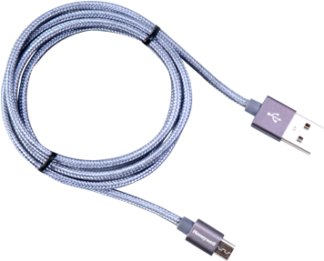 Honeywell Usb To Micro Usb Cable 1mtr - Honeywell 1.2m Braided Usb To Micro Usb Cable (grey) (500x500), Png Download