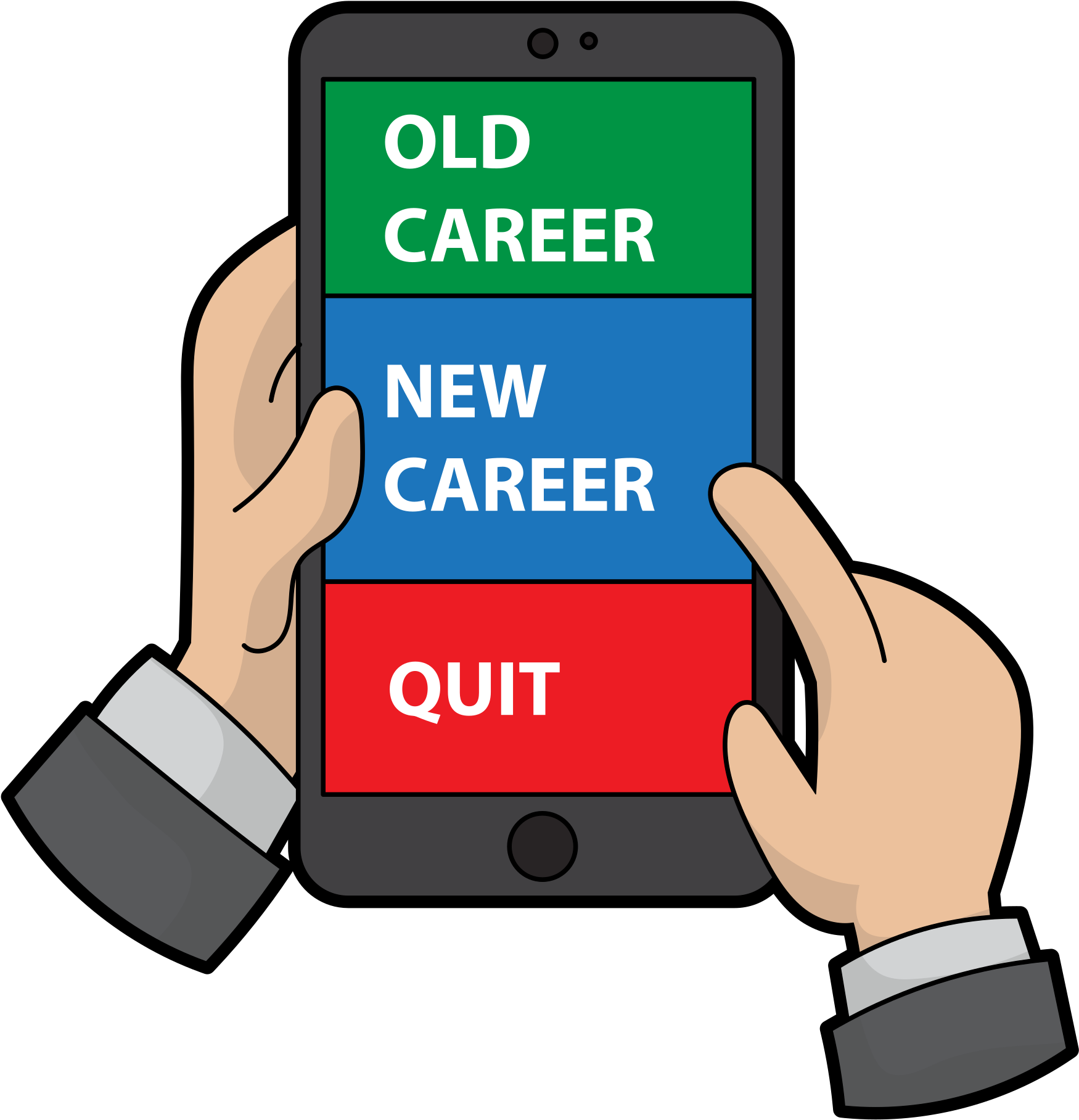 Open - Cellphone Cartoon Png (2000x2218), Png Download