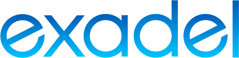 Logo Header Menu - Exadel Logo Png (835x227), Png Download