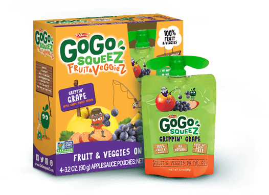 Fruit & Veggiez - Gogo Squeez Zippin Zingin Pear Fruit & Veggiez (542x396), Png Download
