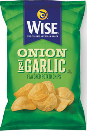 Wise® Potato Chips - Wise Onion And Garlic Potato Chips (284x427), Png Download