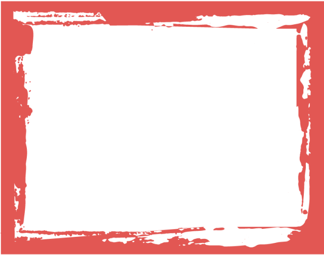 Orange Grunge Blank Frame, Art, Shape, Frame Png And - Portable Network Graphics (640x640), Png Download