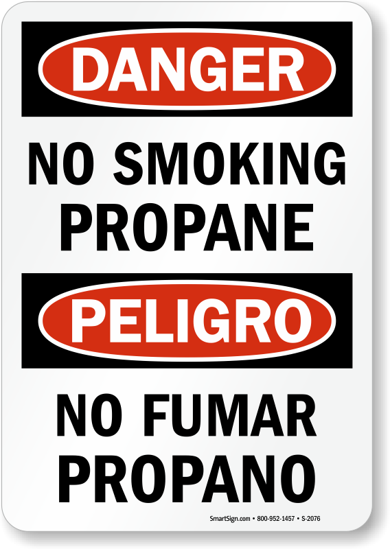 Bilingual No Smoking Signs - Mysafetysign Danger Overhead Power Lines Peligro Diamond (568x800), Png Download