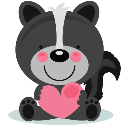 Cute Valentine Animal Clipart Png - Miss Kates Cuttables Valentine's Day (432x432), Png Download