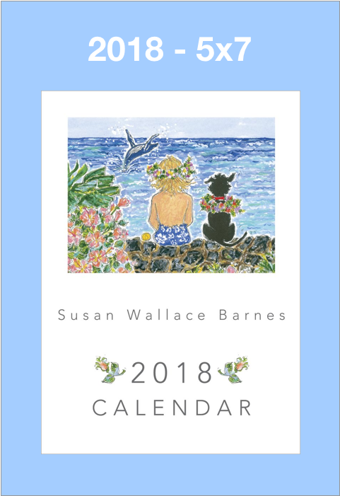 5 X 7 Susan Wallace Barnes 2018 Calendar - Calendar (696x904), Png Download