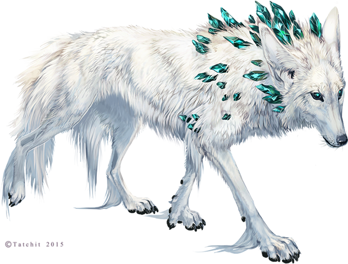 The Shaman By Tatchit Fey Shadow Winter Diamond Gem - White Wolf D&d (700x530), Png Download