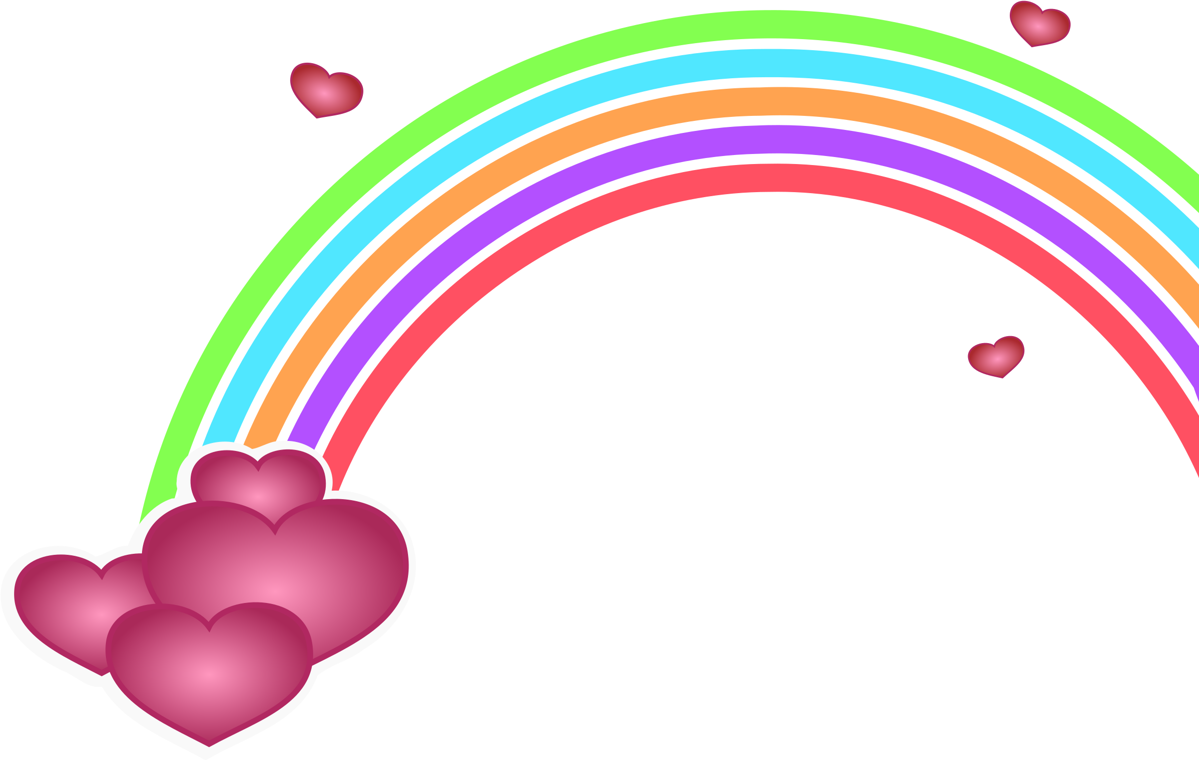 Valentine Rainbow Svg Clip Arts 600 X 380 Px (600x380), Png Download
