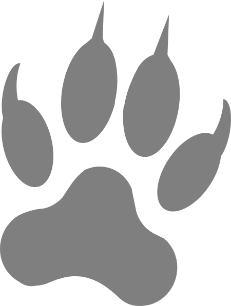 Download Wolf Tattoos Free Png Transparent Image And - Gray Wolf Paw Print (450x597), Png Download