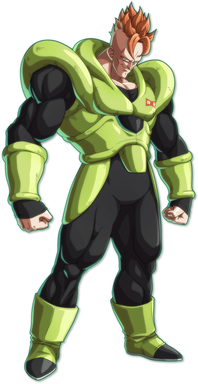 Dbfz Android16 Portrait - Dragon Ball Fighterz Android 16 (640x1228), Png Download