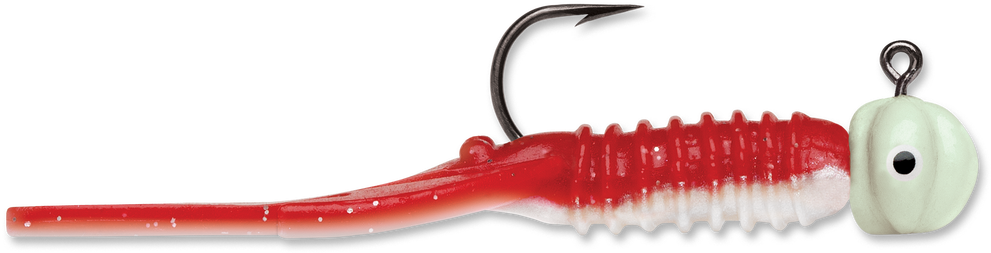Normark Jig Nymph Red Pearl (white) Glow 1/32 (1000x715), Png Download