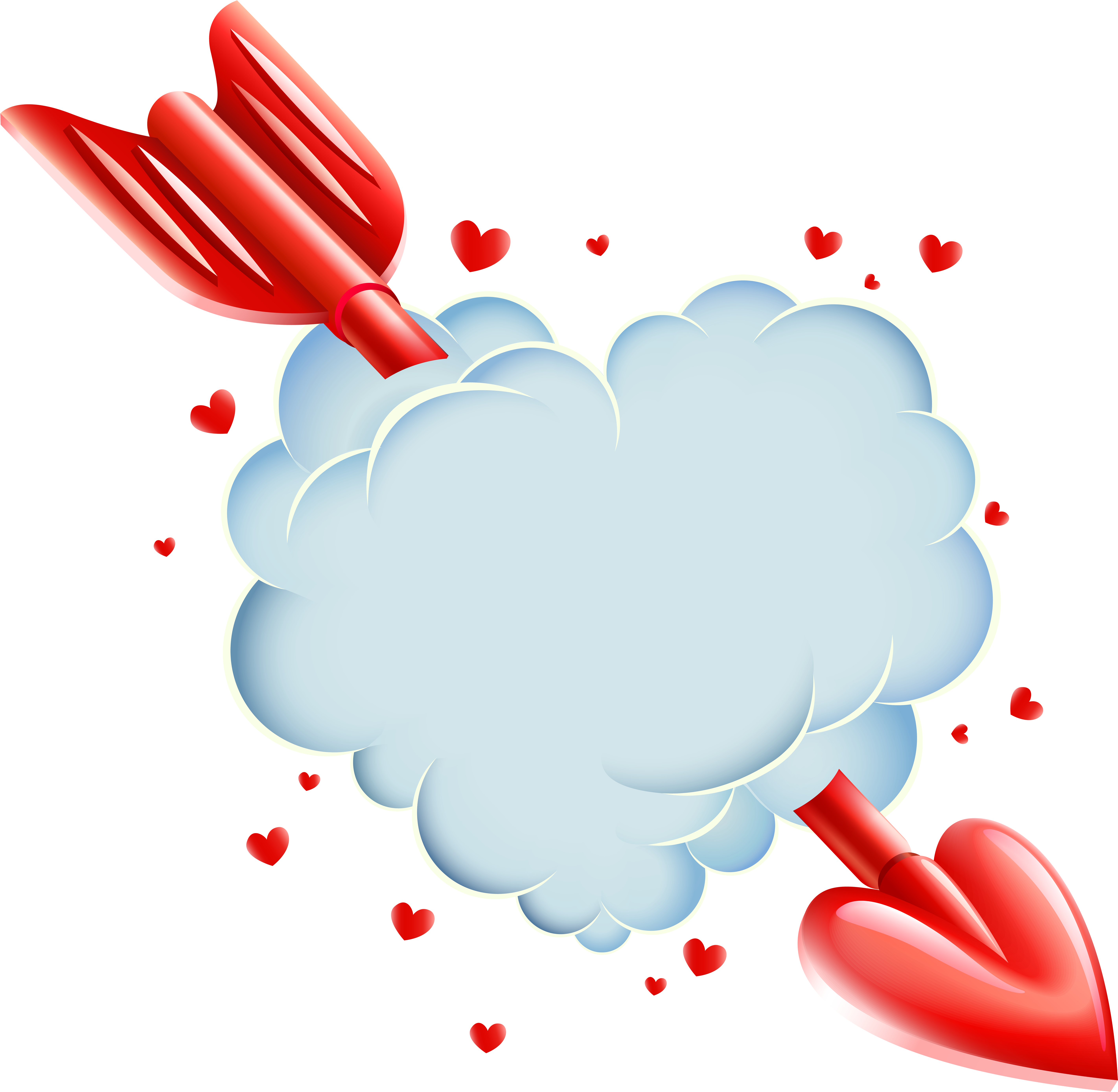 Heart Cloud Clipart (6000x5861), Png Download