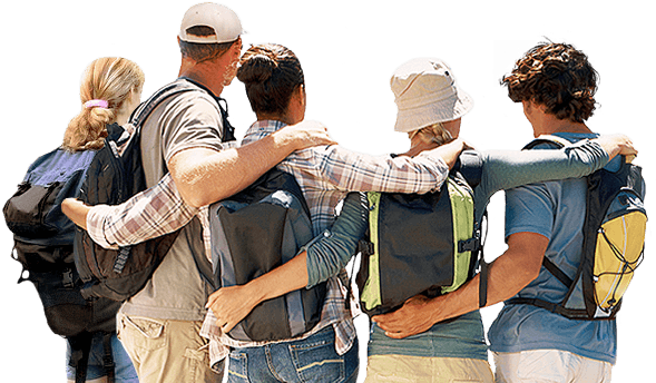 Travel People Png - Group Travel Png (631x364), Png Download