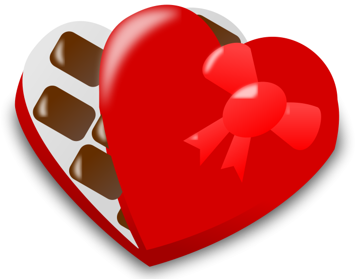 Valentine Day Icon Free Vector - Valentine Chocolate Clip Art (800x800), Png Download
