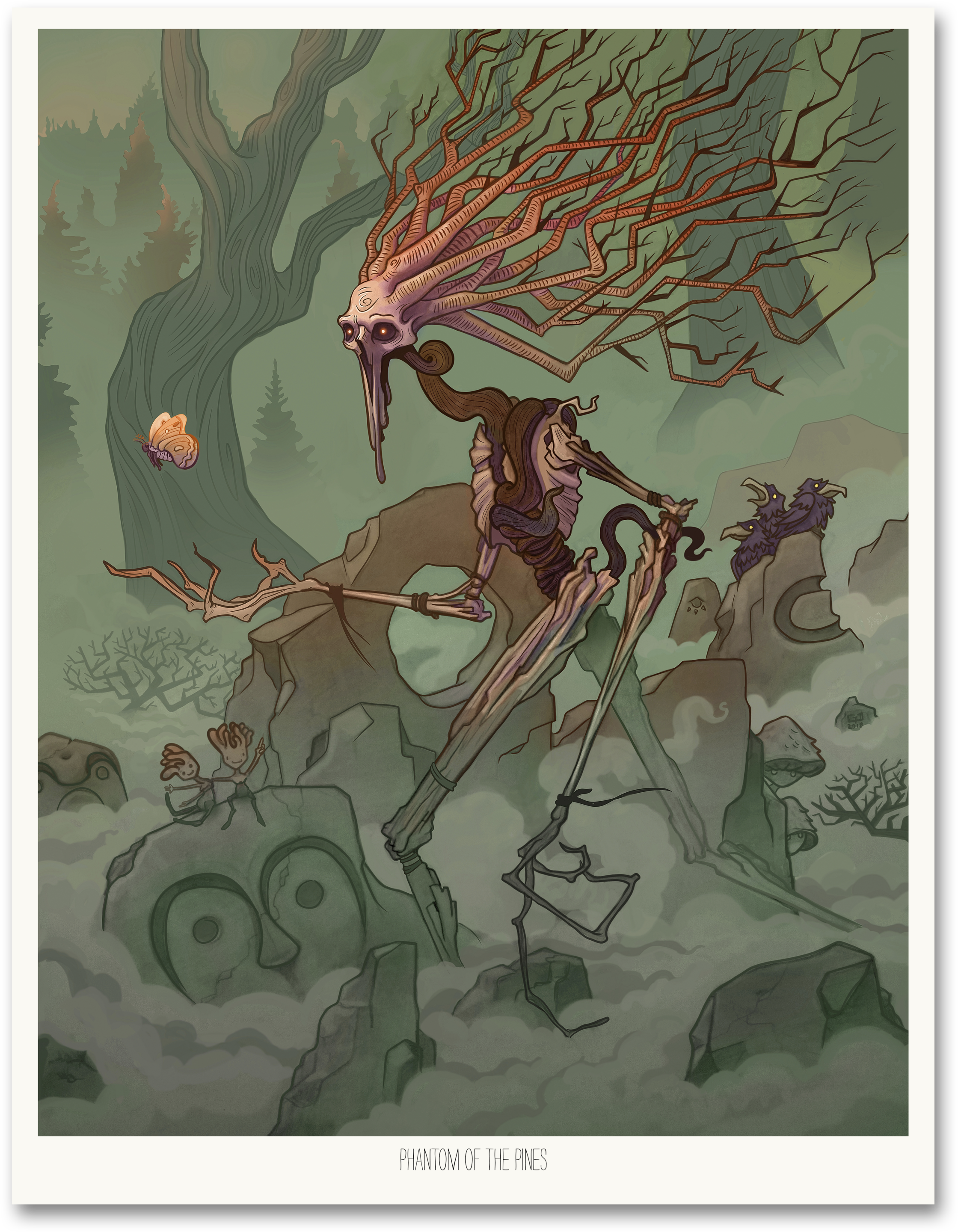 Phantom Of The Pines (2500x3245), Png Download