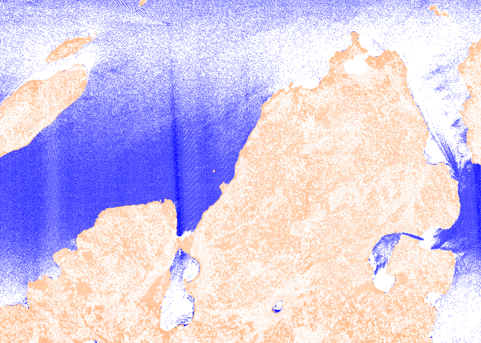 Water Bodies - Painting (1600x1143), Png Download