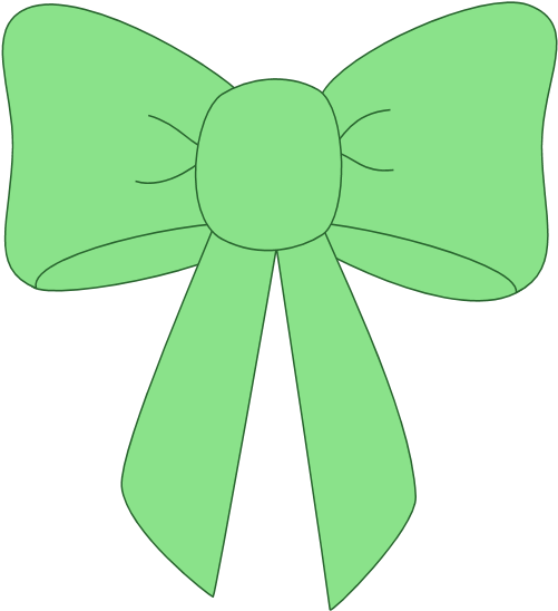 Graphics For Green Christmas Bow Graphics - Blue Ribbon Clip Art (600x600), Png Download
