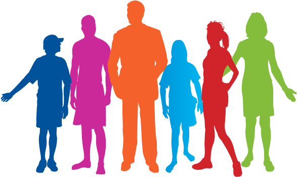 We - Family Support Silhouette (630x380), Png Download