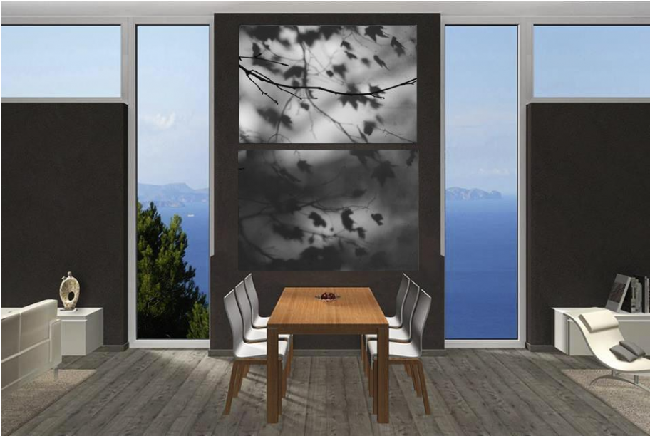 Ramas - 2 Piece Canvas Blue Modern Vertical Abstract Artwork (1280x611), Png Download