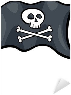 Pirate Flag Cartoon (400x400), Png Download