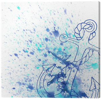 Watercolor Background In Marine Banner Library - Watercolor Painting (400x400), Png Download