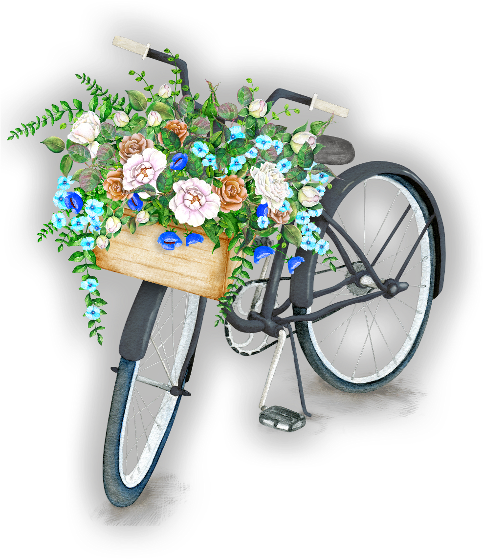 Report Abuse - Watercolor Bicycle Photo Glass Dome Black Chain Pendant (1024x1457), Png Download
