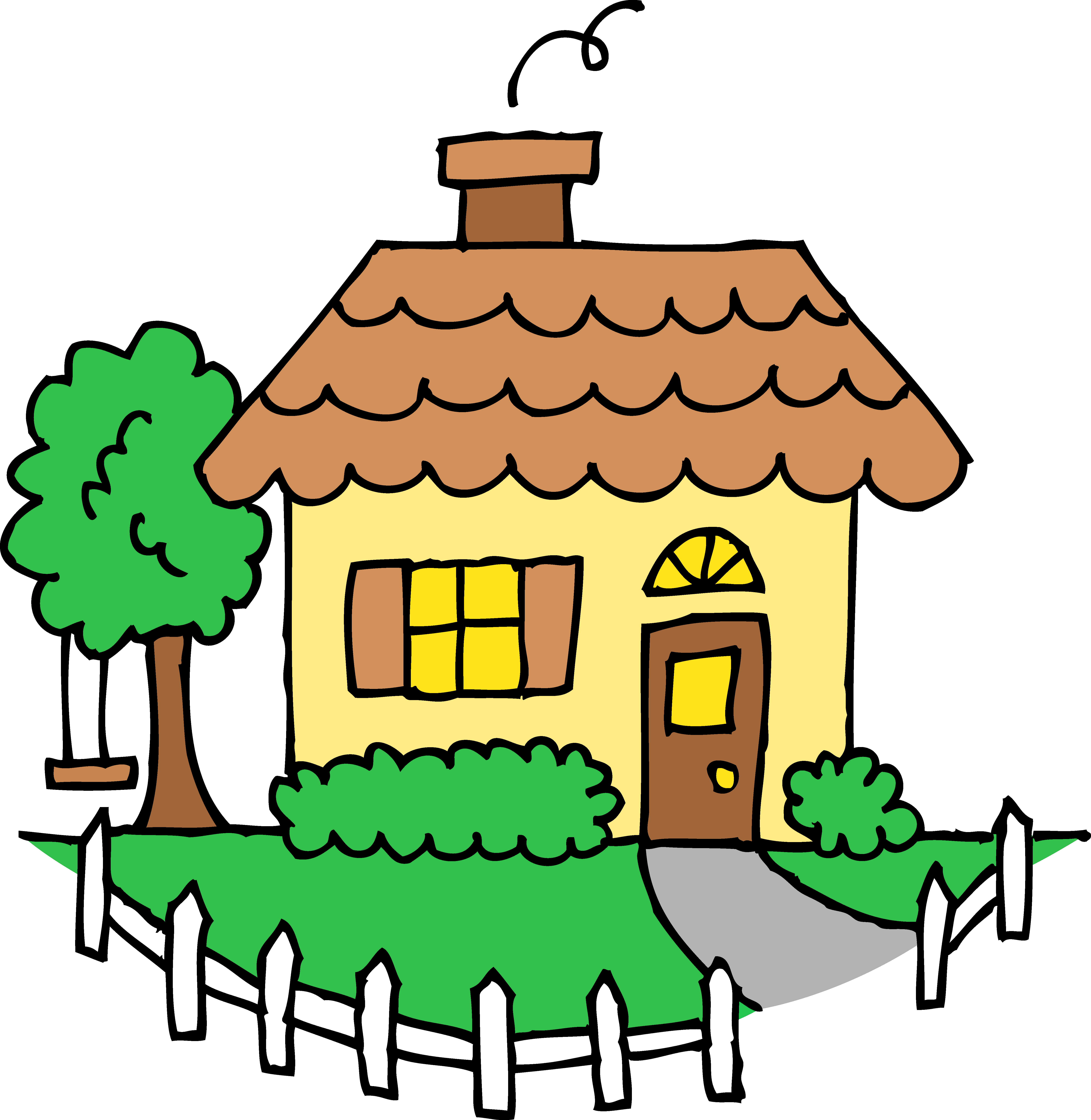 Free Free Images Of Houses - Transparent Background House Clipart (5765x5916), Png Download