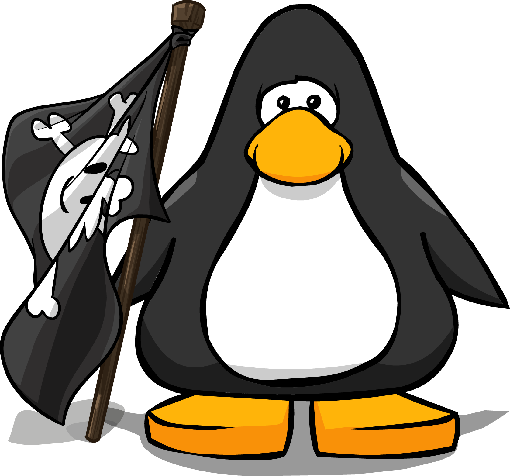 Pirate Flag On A Player Card - Club Penguin Mini Sombrero (1678x1566), Png Download