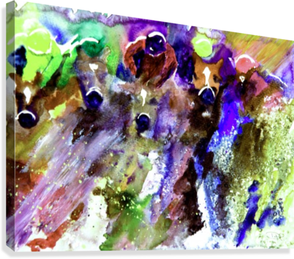 Winning Streak Canvas Print - Painting (429x377), Png Download