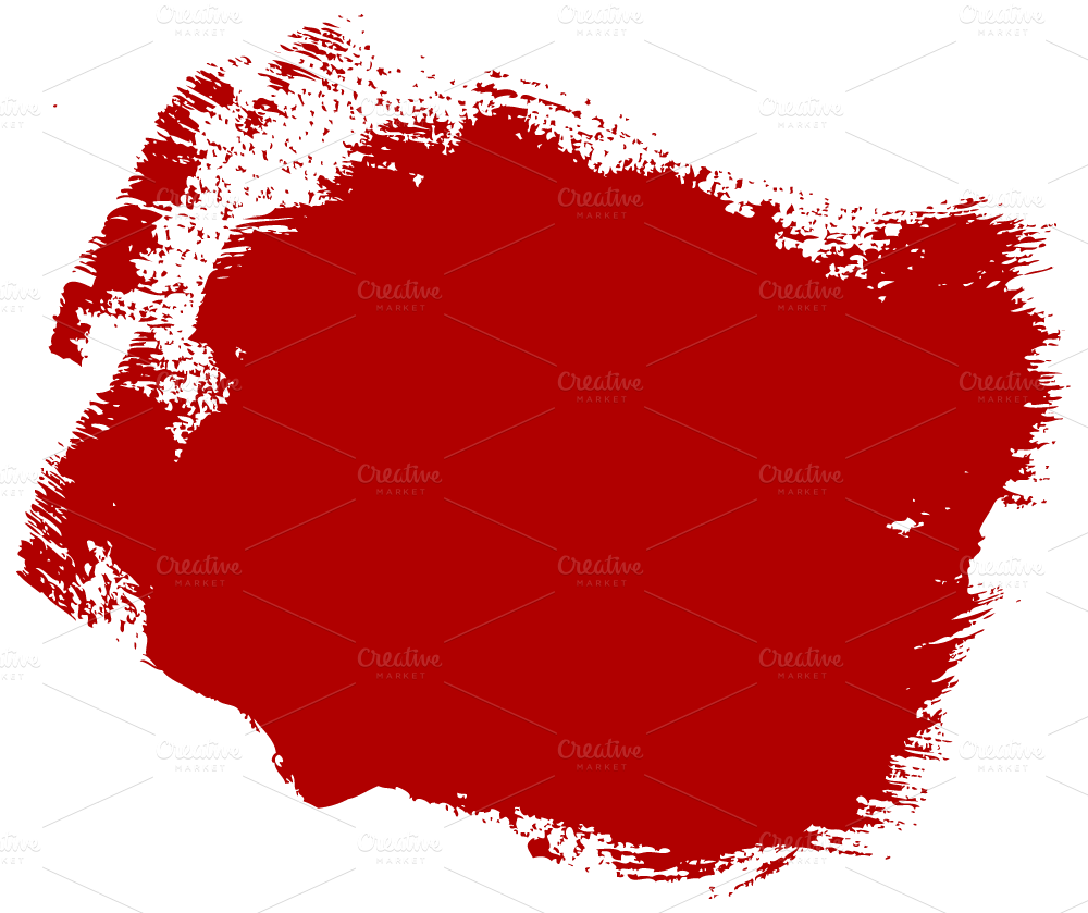 Paint Brush Str Paint Brush Stroke Png - Red Paint Brush Png Circle (1000x839), Png Download