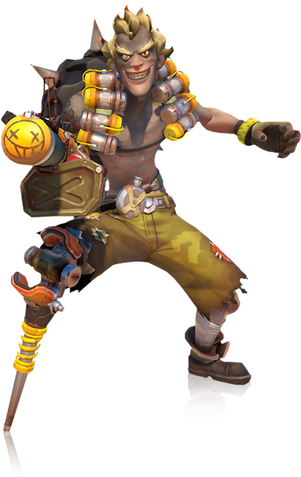 Graphic Free Image Fullportrait Png Wiki Fandom Powered - Overwatch Character Junk Rat (427x677), Png Download