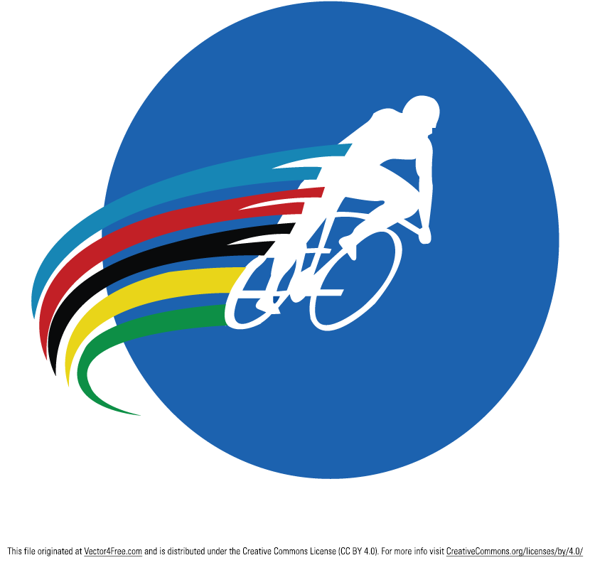 Cyclist Pictures - Bike Vector Logo (829x831), Png Download