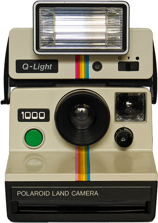 Photo Cameras - Old Polaroid Camera Png (400x500), Png Download