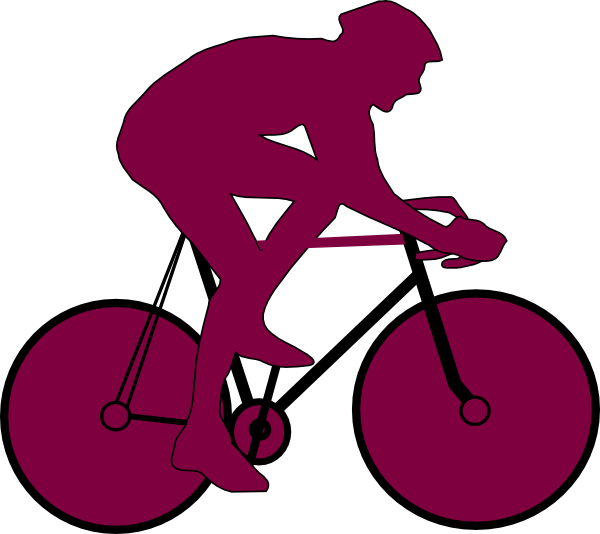 How To Set Use Purple Cyclist Icon Clipart (600x534), Png Download