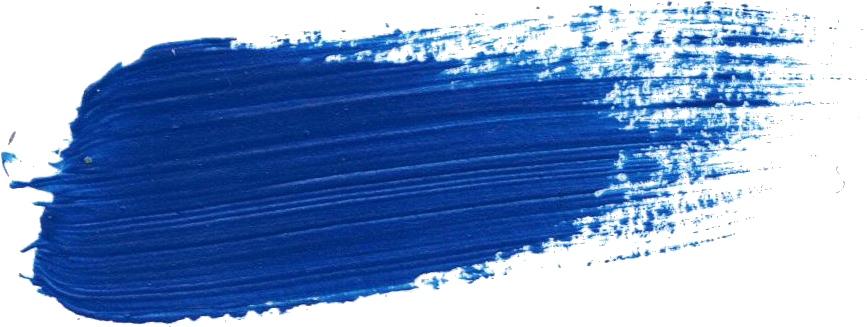 Free Download - Blue Paint Brush Stroke (867x327), Png Download