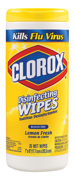 Clorox Disinfecting Bleach Free Wipes, Lemon Fresh (600x600), Png Download