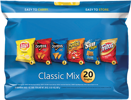 Frito Lay Classic Mix - Variety Pack Chips (750x750), Png Download