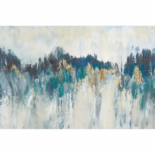 Autumn Forest Wall Décor - Leinwandbild Blue Explosion Vintage Boulevard (540x540), Png Download